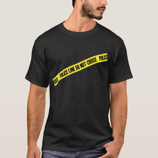 T-shirt La ligne de police NE CROISENT PAS (Devant)