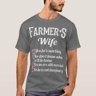 T-shirt La liste de vérification de la femme de l'agricult