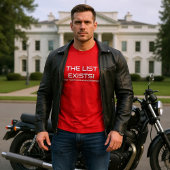 T-shirt La liste existe (texte blanc)