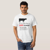T-shirt La livraison de lait d'exploitation laitière (Devant entier)