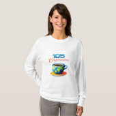 T-shirt La longue douille des femmes (Devant entier)