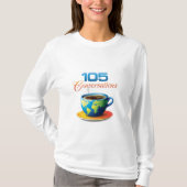T-shirt La longue douille des femmes (Devant)