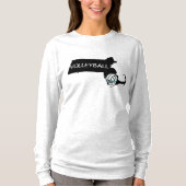 T-shirt La longue douille des femmes : Logo maximum de (Devant)