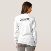 T-shirt La longue douille des femmes : Logo maximum de (Dos entier)