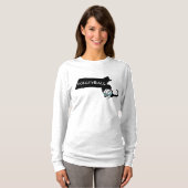 T-shirt La longue douille des femmes : Logo maximum de (Devant entier)