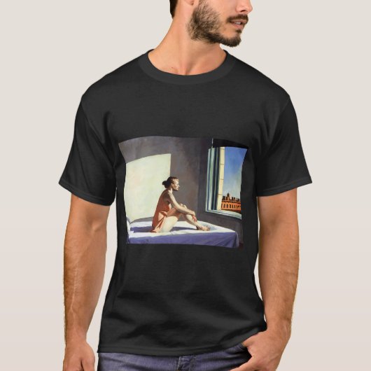 T-shirt la longue jambe Edward Hopper (Devant)