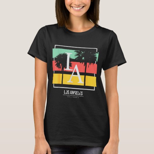 T-shirt La Los Angeles California (Devant)