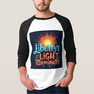 T-shirt La lumière de Liberty illumine -Téméraire, Manche