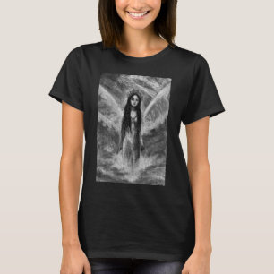 T-shirt La Luna Dark Angel Fairy Femme Goth Art Fantastiqu
