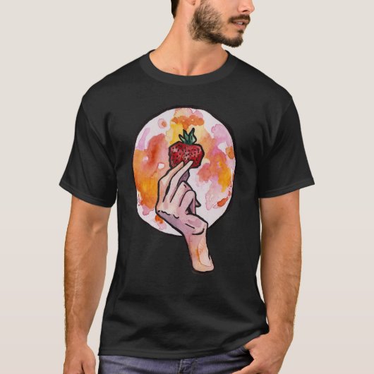 T-shirt La Lune aux fraises (Devant)