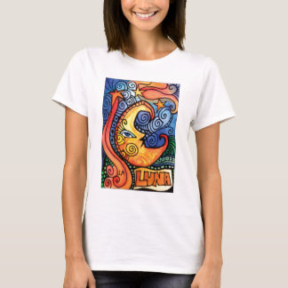 T-shirt La Lune/design de carte de Loteria de lune