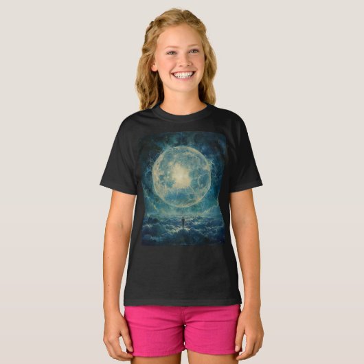 T-shirt La lune est un miroir (Devant entier)