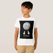 T-shirt La Lune et les étoiles dans l'espace (Devant entier)