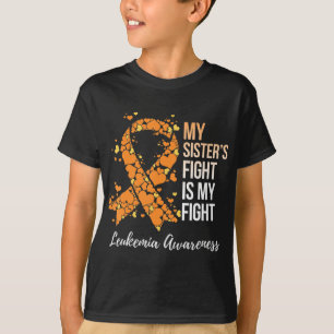 T-shirt La lutte de ma soeur est ma lutte contre la leucém