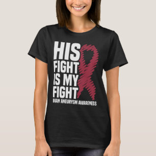 T-shirt La lutte est mon combat Cerveau Aneurysme Conscien