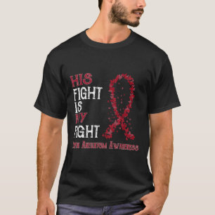 T-shirt La lutte est mon combat Cerveau Aneurysme Conscien