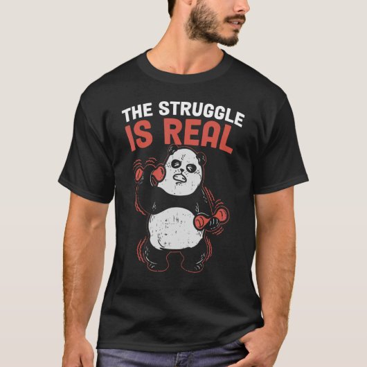 T-shirt La Lutte Est Véritable Panda (Devant)