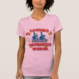 T-shirt La ma superpuissance est natation synchronisée