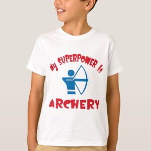 T-shirt La ma superpuissance est tir à l'arc