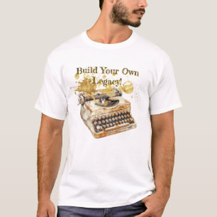 T-shirt La machine à écrire de l’auteur "Construisez votre