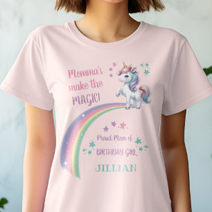 T-shirt La Magique licorne de maman fête d'anniversaire