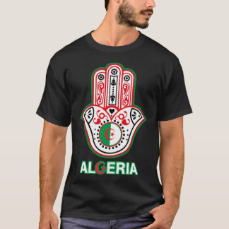 T-shirt La main de fatma ELKHAMSSA et drapeau algérien 