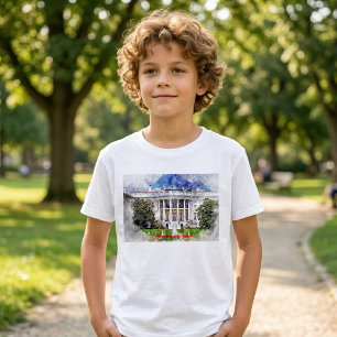 T-shirt La Maison Blanche à Washington DC – Façade Sud
