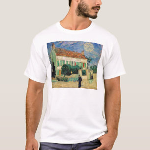 T-shirt La Maison Blanche de Vincent van Gogh   la nuit,