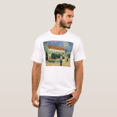 T-shirt La Maison Blanche de Vincent van Gogh | la nuit, (Devant entier)