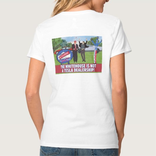 T-shirt La Maison Blanche n'est pas un concessionnaire Tes (Dos)