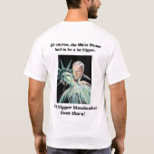 T-shirt La Maison Blanche, vieille Chambre, jamais avis (Dos)