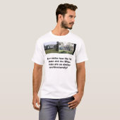 T-shirt La Maison Blanche, vieille Chambre, jamais avis (Devant entier)
