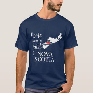 T-shirt La maison de la Nouvelle-Écosse est là où se tr