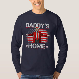 T-shirt La maison de papa Trump Noël 2024 Drôle Trump 45 4