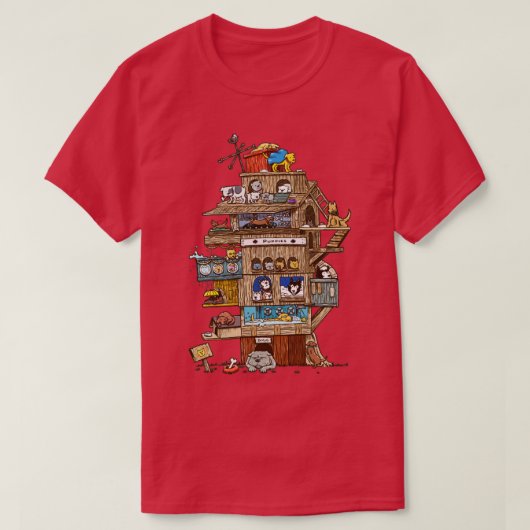 T-shirt La Maison du chien (Design devant)
