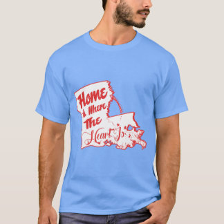T-shirt La maison est là où est le cœur