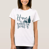 T-shirt La maison est là où le coeur est (Devant)