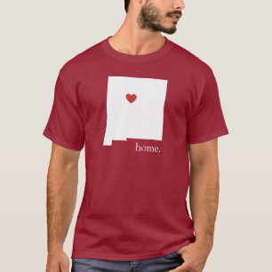 T-shirt La maison est où le coeur est - le Nouveau Mexique