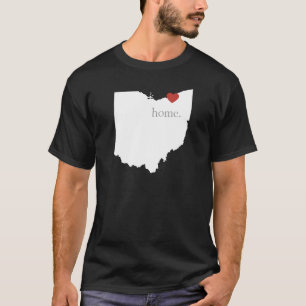 T-shirt La maison est où le coeur est - l'Ohio
