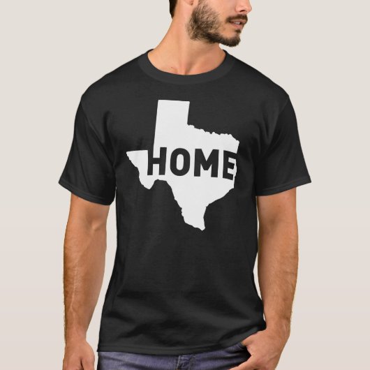 T-shirt La maison est où le Texas est (Devant)
