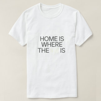 T-shirt La maison est où se trouve le WIFI