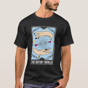 T-shirt La Majorette Baton Twirler Tarot Card