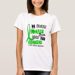 T-shirt La maladie de Lyme je porte le vert de chaux pour