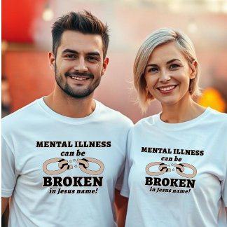 T-shirt La maladie mentale peut être BRISÉE Unisexe