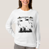 T-shirt La malédiction creuse blanche (Devant)