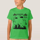 T-shirt La malédiction creuse vert kelly (Devant)