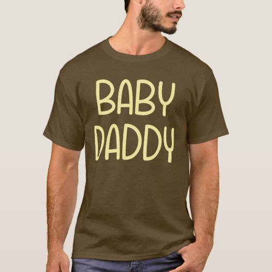 T-shirt La maman Baby Daddy (c.-à-d. père) de bébé (Devant)