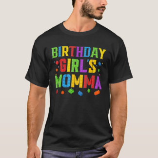 T-shirt La maman de la fille qui fête son anniversaire blo