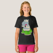 T-shirt La maman d'Halloween Hippo (Devant entier)