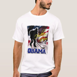 T-shirt La maman d'hockey pour Barack Obama, votent 2008